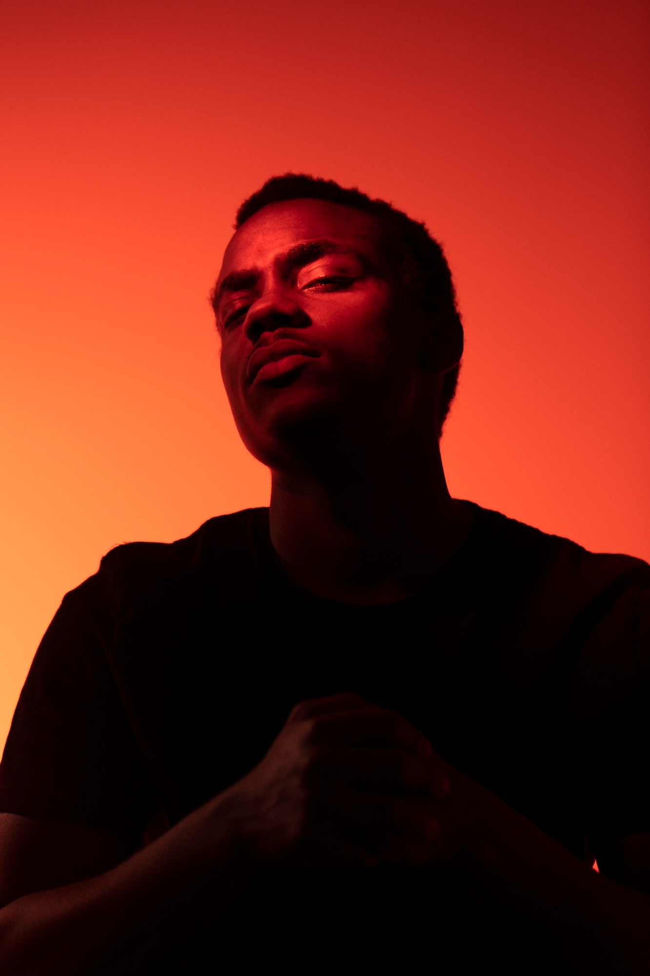 Retrato con luz posterior de efecto